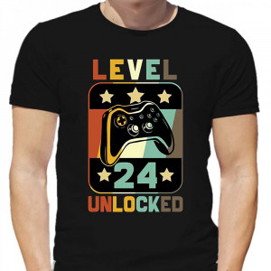 Tricou Banner La mulți ani Nivelul 24 Deblocat