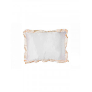 Pernă dreptunghiulară din satin cu chenar și imprimeul tău. Photo 3