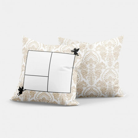 Pernă-colaj decorativ pentru sublimare cu imprimeu S3D001
