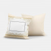 Pernă-colaj decorativ pentru sublimare cu imprimeu S3D004
