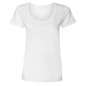 Tricou de damă, cu două straturi, cu decolteu adânc