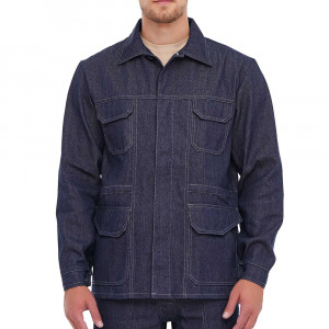 Geaca de lucru din denim Denim K6, t. albastru